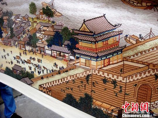 　清明上河图局部，各色人物栩栩如生。李荣　摄