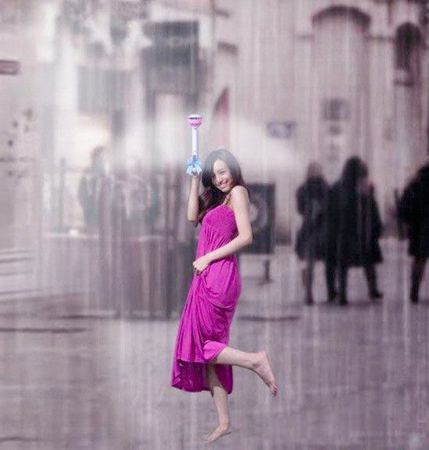 南京设计者发明“空气雨伞”-只有伞柄靠气流挡雨4