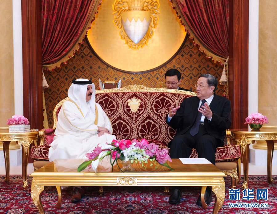 <a target='_blank' href='/c/2014-11-10/404967.shtml'>11月6日，正在巴林进行正式友好访问的全国政协主席俞正声在麦纳麦会见巴林国王哈马德。</a>