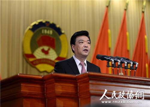 1月21日,中国人民政治协商会议北京市第十二届委员会第三次会议在北京会议中心开幕,北京市政协主席吉林作《中国人民政治协商会议北京市第十二届委员会常务委员会工作报告》1