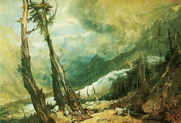 透纳《冰川和阿沃河的源头》