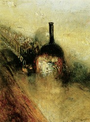 透纳《雨、蒸汽和速度》（局部）