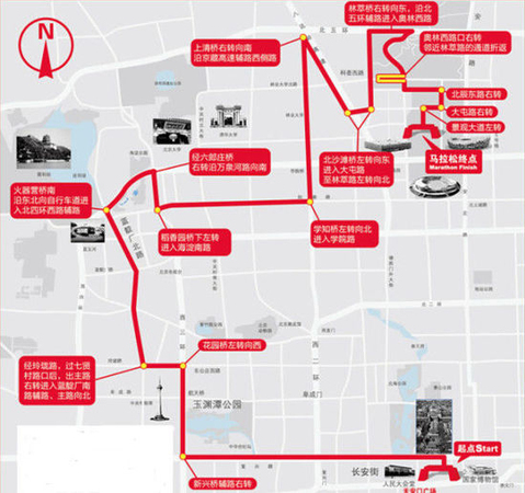 周日164条公交避让马拉松