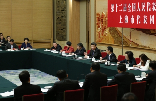 习近平参加上海代表团审议