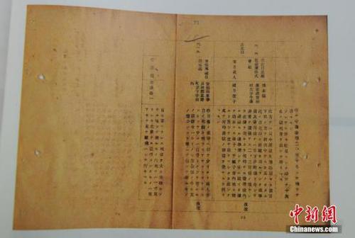 资料图：吉林新近发掘档案显示日军奴役中国劳工。中新社发 张瑶 摄