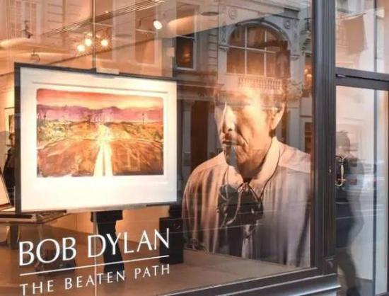 鲍勃·迪伦个展“岔路”(The Beaten Path)在英国伦敦翡翠画廊(Halcyon Gallery) 本文展品图片来源:伦敦翡翠画廊