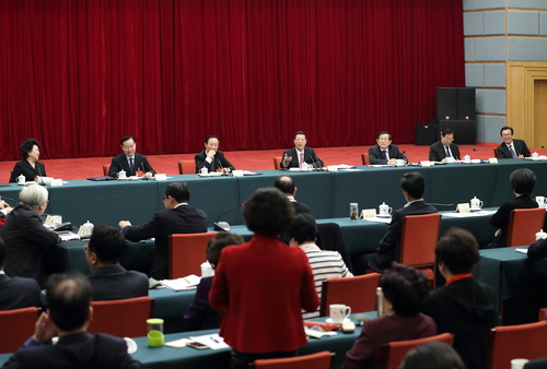 张高丽参加致公、侨联、对外友好界委员联组讨论侧记