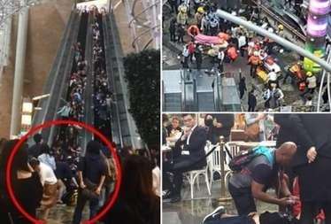 香港通天扶梯急停2