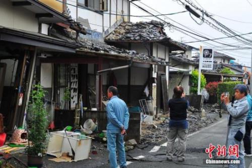 资料图：熊本灾区