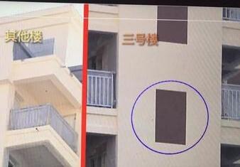 小区楼道窗户是画上去的