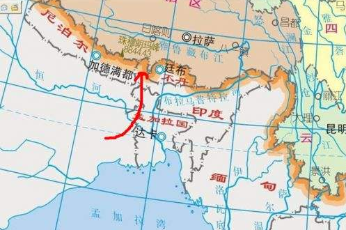 中国开通连接尼泊尔公路