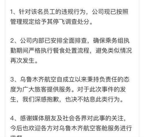 乌鲁木齐航空有限责任公司发布公告全文。　网络截图 摄
