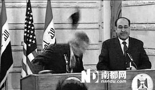 鞋袭小布什的伊拉克记者归来 将竞选伊国会议员