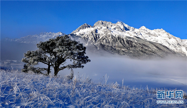 玉龙雪山美景。