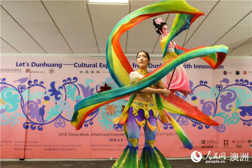 山东莱西木偶表演为新西兰2018“中国文创周”热闹开场（摄影 张健勇）