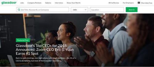▲GlassDoor官网截图