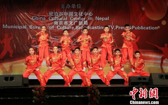 武术表演现场。　张晨翼 摄