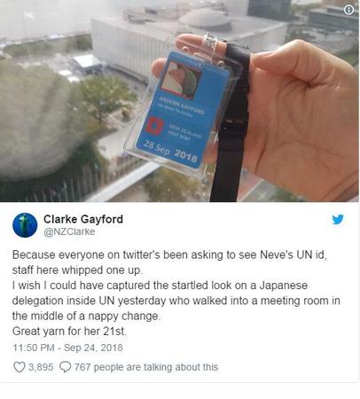 带娃出席联合国大会2