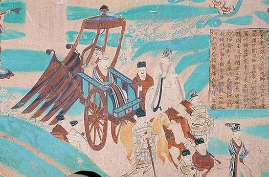 莫高窟第148窟 独辀四驾马车