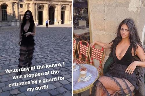 澳网红穿着暴露被禁止参观卢浮宫 保安:找东西遮体