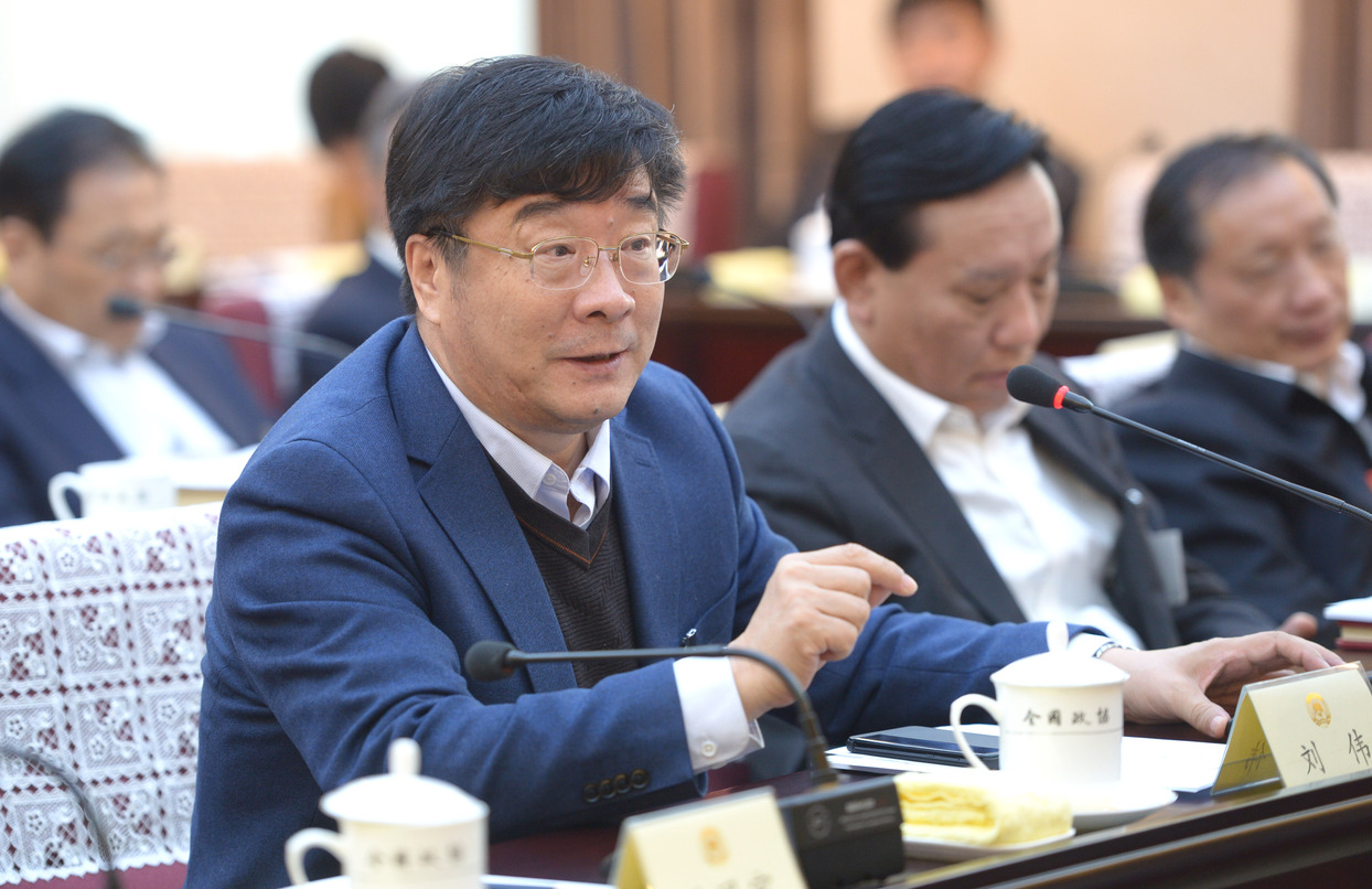 刘伟常委在小组讨论会上发言