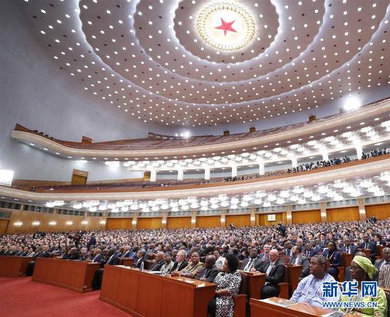 中非合作论坛北京峰会在北京人民大会堂隆重开幕（2018年9月3日摄）。