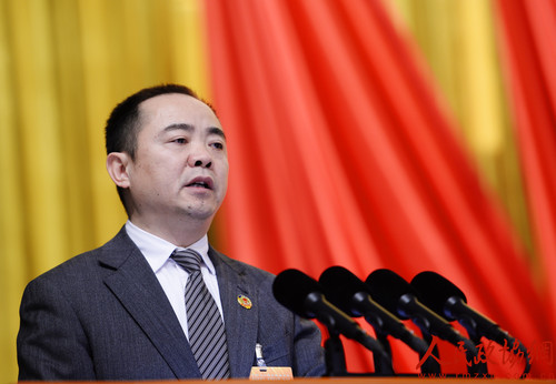 15北京市政协委员王汝芳发言。