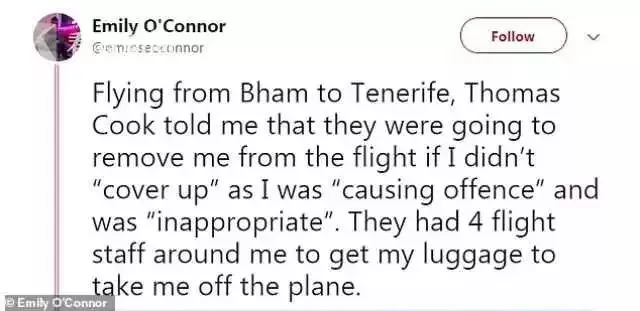 女子因穿着太“清凉”差点被请下飞机引众议