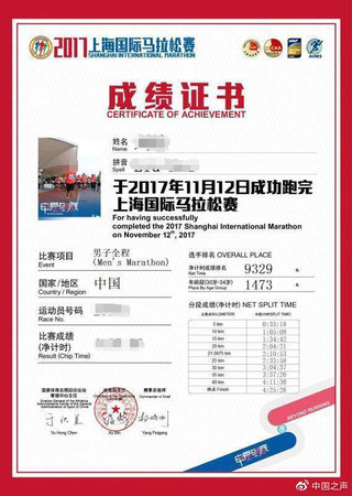 千名中国选手参加波士顿马拉松 部分被指伪造成绩