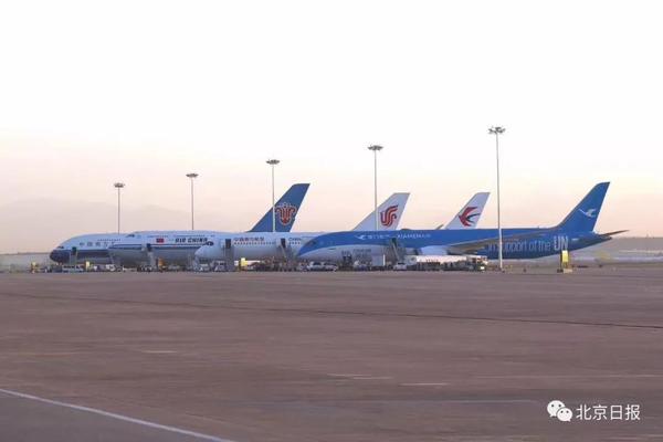 参与此次试飞的四个航空公司四个机型