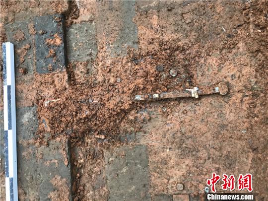 图为青铜刀。　许超 摄