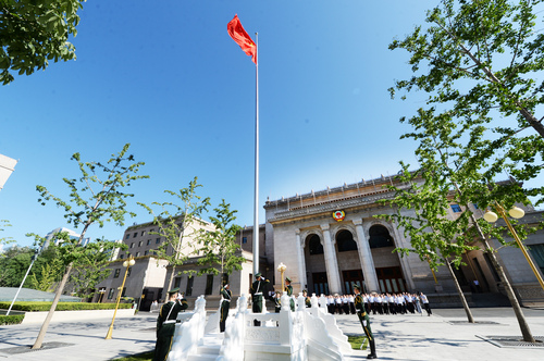 政协机关升旗仪式
