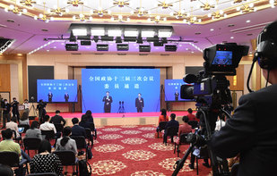 全国政协十三届三次会议第二场“委员通道”