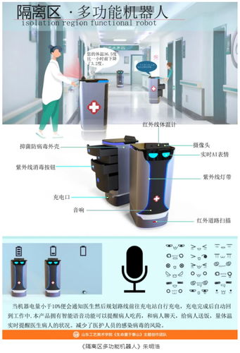图为隔离区多功能机器人