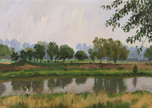 2 温榆河畔 50x70cm  2020