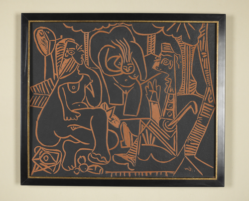 毕加索-《AR517草地上的午餐》-60x50cm-1964年