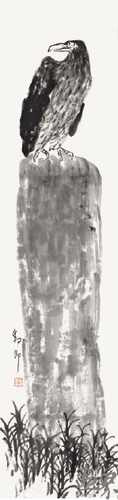 高-瞻-197×48cm-朱豹卿