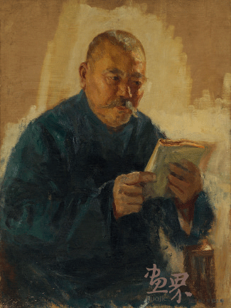 名医冉雪峰（布面油画）71.5×53cm-1957年-武德祖