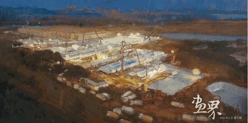 中国速度-（油画）-40×80cm--庄重