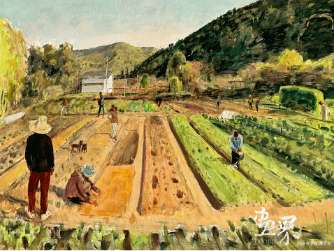 初冬暖阳90×120cm-2019年-朱春林