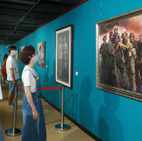 天津市纪念中国人民抗日战争胜利75周年群众优秀作品展在群艺馆开展