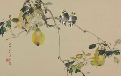 张书旂《相依》，1945年，浙江美术馆藏
