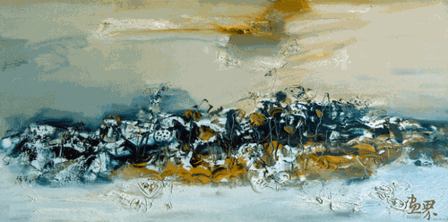 碧-波（油画）120×60cm-2007年--徐里