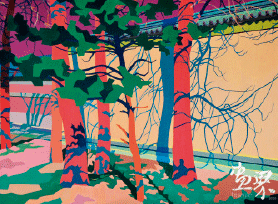 时间的迷墙（布面油画）80×120cm--李卓霖