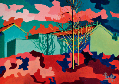 温暖的冬天（布面油画）50×70cm-李卓霖