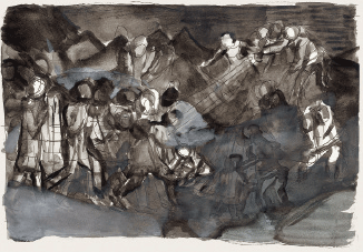 草-图（纸本水彩）19×28.7cm-2008年-段正渠