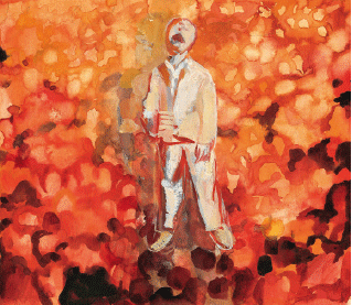 太阳升起（草图）23.5×27cm-2002年-段正渠