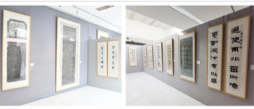 “石影墨香忆华年——大运河书法及石刻艺术展”展览现场