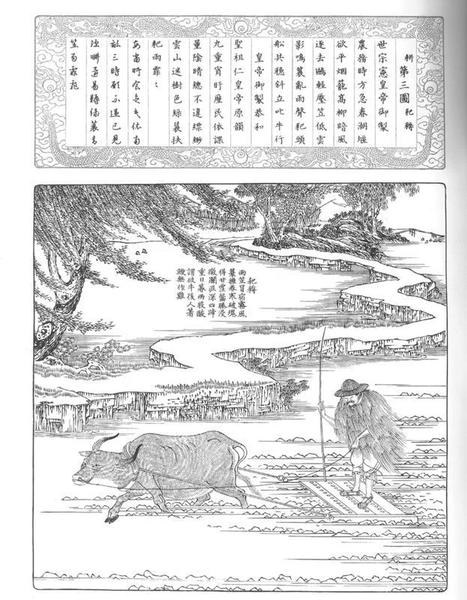 《耕织图》（局部）