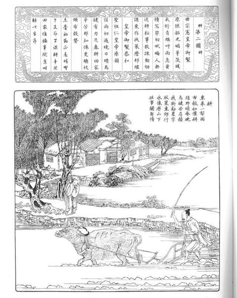 《耕织图》（局部）2